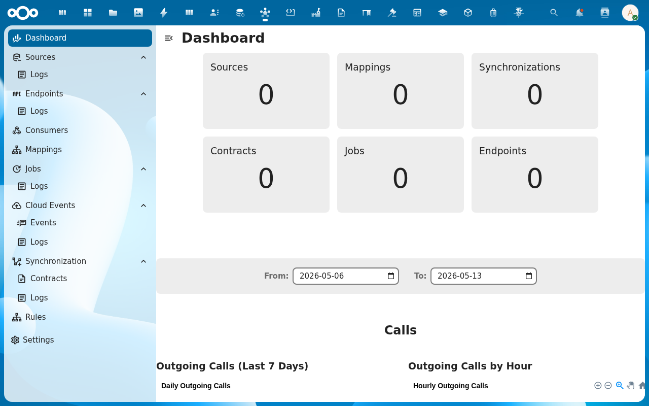 Logs sub-entries in navigation