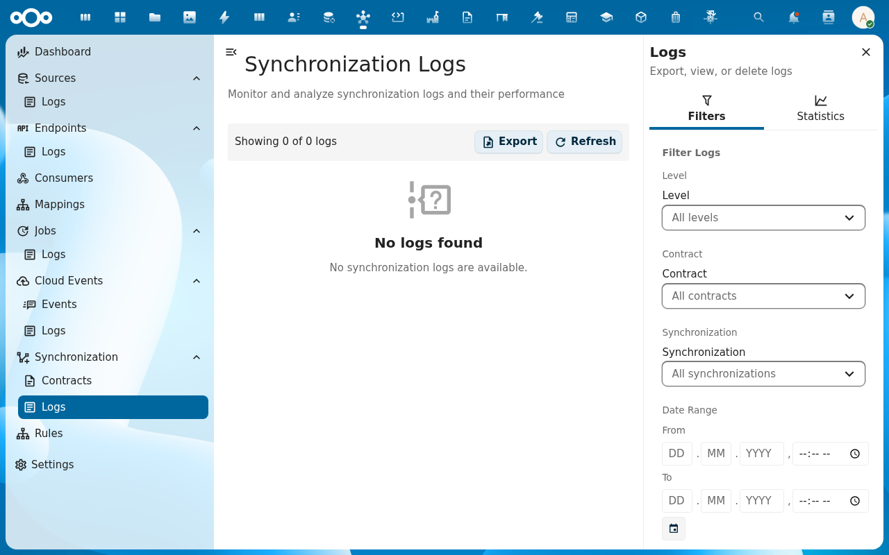 Synchronization logs