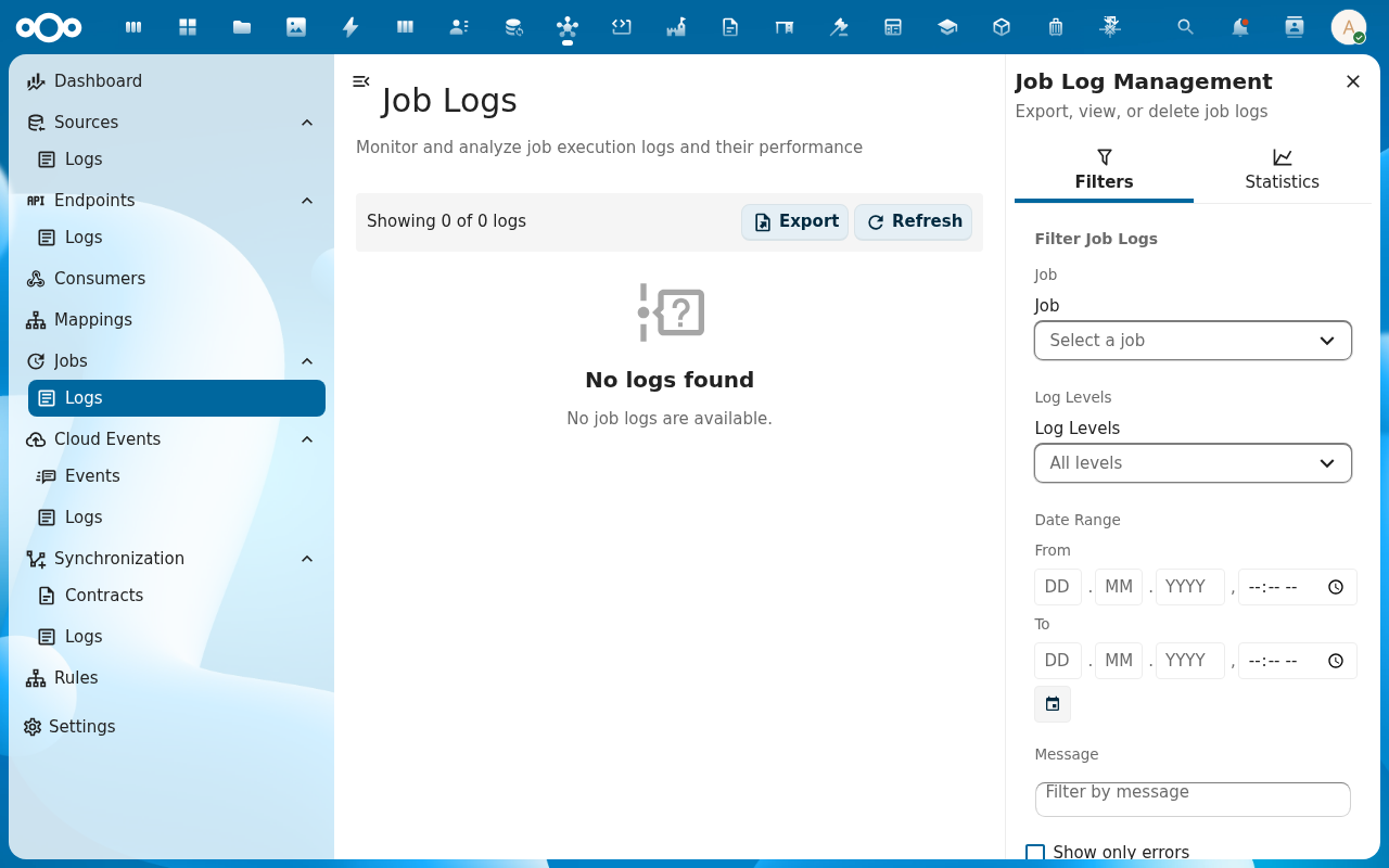 Job logs