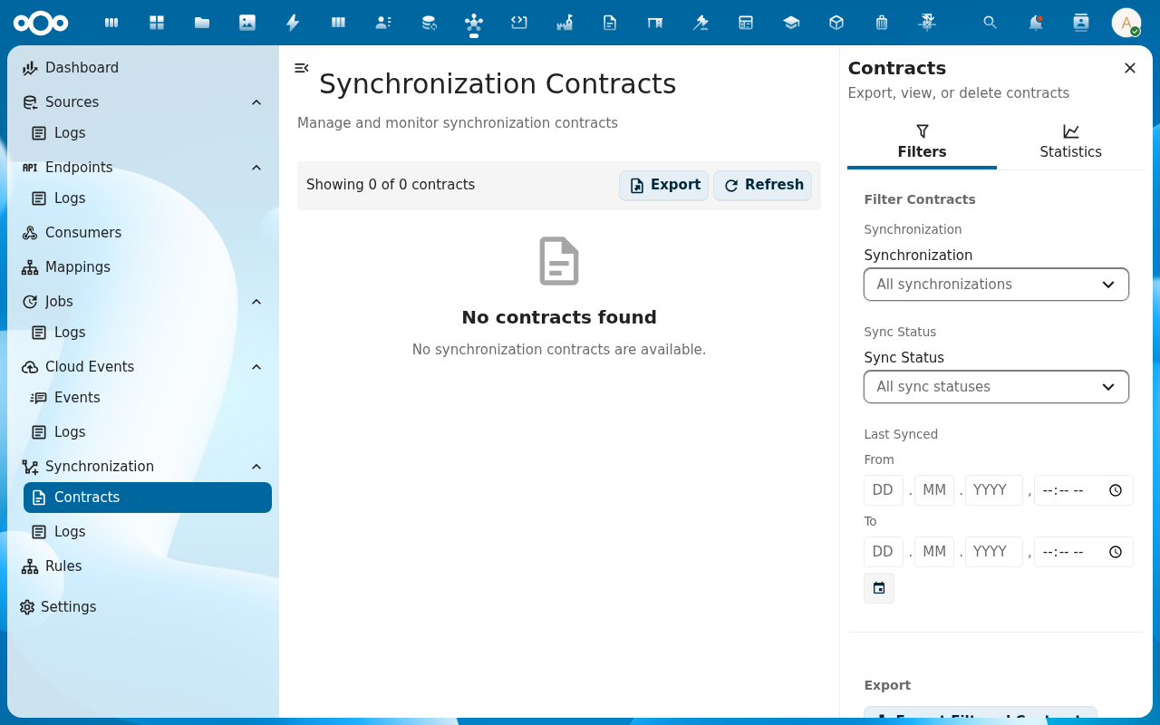 Synchronization logs